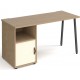 Sparta Straight Desk With Pedestal and Cupboard Door